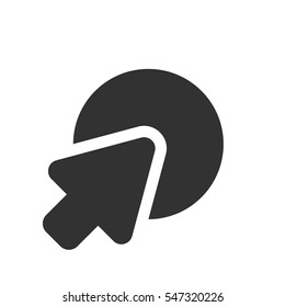 go to web black vector icon on a white background