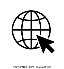 go to web icon. Click to web icon