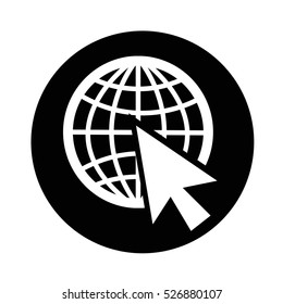 go to web icon illustration design