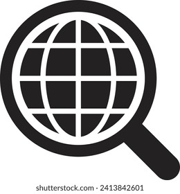 Go to web icon. Internet flat vector illustration for website on isolated background.