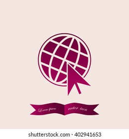 Go To Web Icon, internet, vector