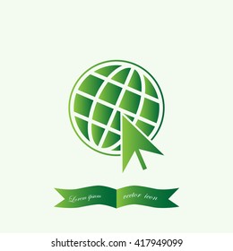 Go To Web Icon, internet, vector