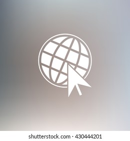 Go To Web Icon, internet, vector