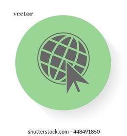 Go To Web Icon, internet, vector