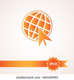 Go To Web Icon, internet, vector