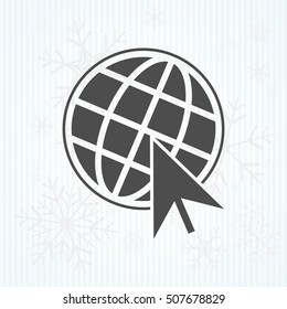 Go To Web Icon, internet, vector