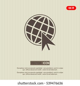 Go To Web Icon, internet, vector