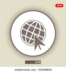 Go To Web Icon, internet, vector