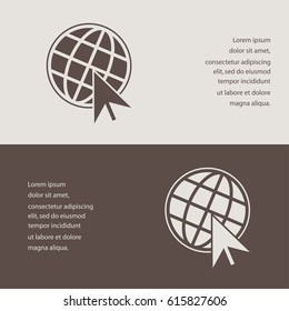 Go To Web Icon, internet, vector