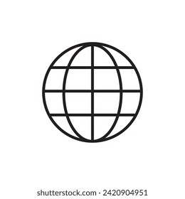 Go to web Icon. Web icon Internet world vector illustration on white background..eps