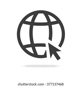 Go To Web  Icon Isolated on white