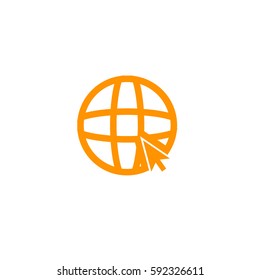 go to web icon. Orange icon