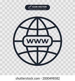 go to web icon symbol template for graphic and web design collection logo vector illustration
