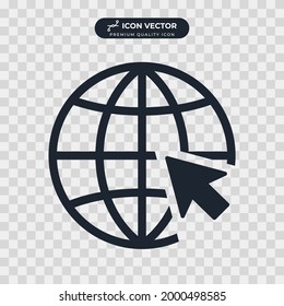 ir a la plantilla de símbolo de icono web para el logotipo de colección de diseño gráfico y web ilustración vectorial