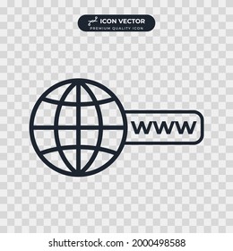 go to web icon symbol template for graphic and web design collection logo vector illustration