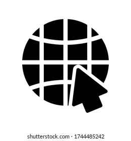 ir al símbolo de icono web vector en fondo blanco
