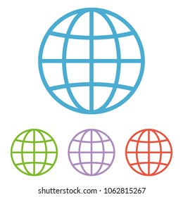 Go to web Icon in trendy flat style isolated on white background. Internet symbol. Website icon