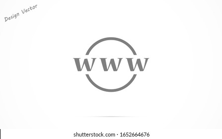 Go to web Icon in trendy flat style isolated on gray background. Website pictogram. Internet symbol for your web site design, logo, app, UI. Vector illustration, Internet icon. 