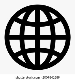 Go to web Icon in trendy flat style isolated on white background. Website pictogram. Internet symbol for your web site design, logo, app, UI. Vector illustration.