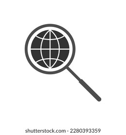 Go to web Icon in trendy flat style isolated on grey background. Website pictogram. Internet symbol for your web site design, logo, app, UI. Vector illustration, EPS10.