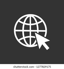 go to web icon Vector design illustration