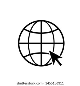 Go To Web Icon Vector Design Symbol Illustration