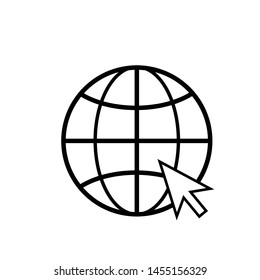 Go To Web Icon Vector Design Symbol Illustration