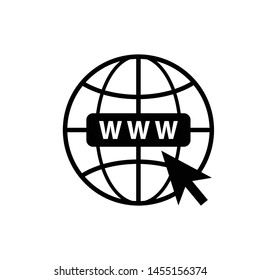 Go To Web Icon Vector Design Symbol Illustration