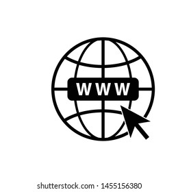 Go To Web Icon Vector Design Symbol Illustration