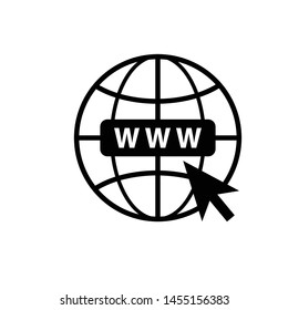 Go To Web Icon Vector Design Symbol Illustration