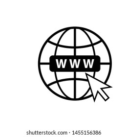 Go To Web Icon Vector Design Symbol Illustration