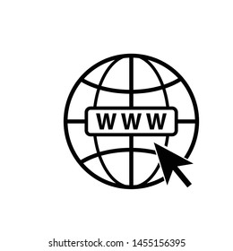 Go To Web Icon Vector Design Symbol Illustration