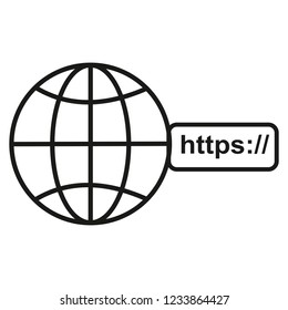 Go to web icon vector illustration