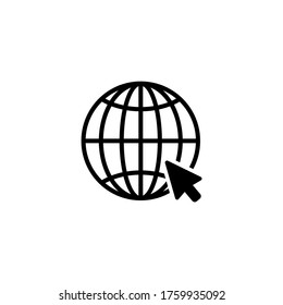 Go to web icon vector illustration