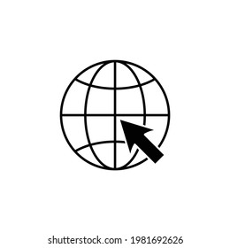 go to web icon vector illustration