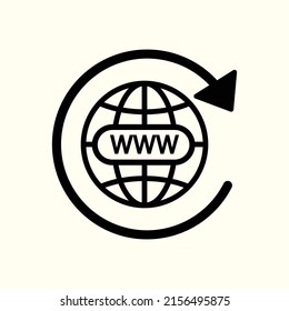 Ir a ilustración vectorial de icono web