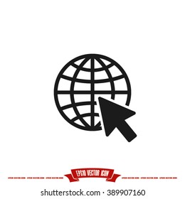 go to web icon vector illustration eps10.