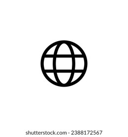 go to web icon vector, outline icon for web and mobile apps