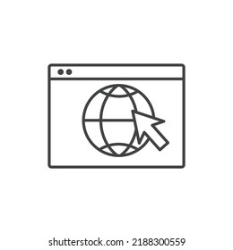 Go to web icons  symbol vector elements for infographic web