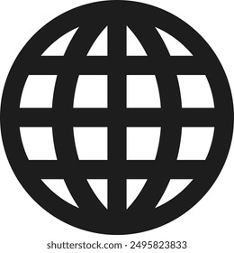 Ir a la Ilustración vectorial de trazo de línea del ícono de Internet del Web