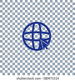 go to web on transparent background