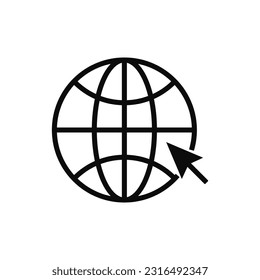 Go Web Site icon on white background