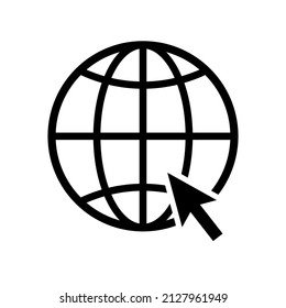 Go to web symbol icon vector illustration on white background