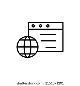 Go to web symbol icon vector illustration