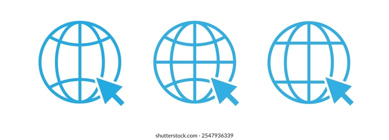 Go to web symbol icon vector illustration. Website icon.