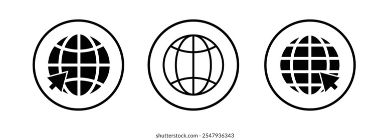 Go to web symbol icon vector illustration. Website icon.