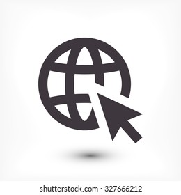 go to web . vector icon 10 EPS