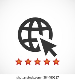 go to web . vector icon 10 EPS