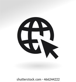 go to web . vector icon 10 EPS