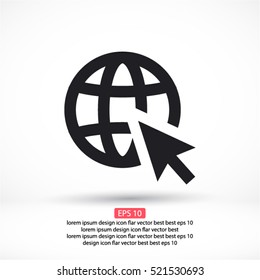 go to web . vector icon 10 EPS
